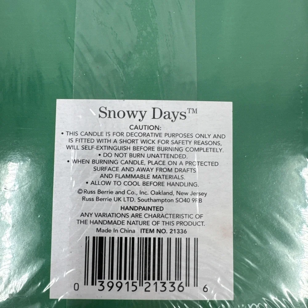 Russ‎ Snowy Days Christmas Tree Candles Vintage  10